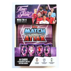 Topps Match Attax 24/25 Mega Tin 'Time to Shine' - Tin 2 - Includes 44 Match Attax Cards Plus 4 Exclusive LE's - Cole Palmer, Jude Bellingham, Alejandro Grimaldo and Federico Dimarco!